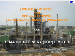 tema oil refinery (tor) limited