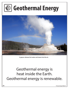 Geothermal Energy - The NEED Project
