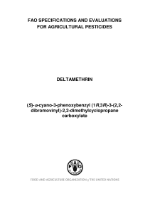 Deltamethrin - Food and Agriculture Organization of the United