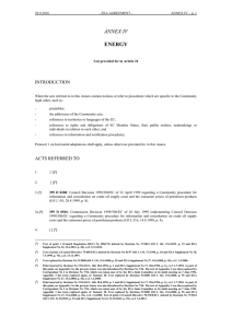 EEA Agreement, Annex IV
