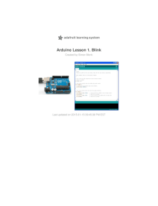 Arduino Lesson 1. Blink