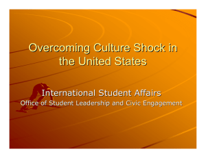 Overcoming Culture Shock in the United States