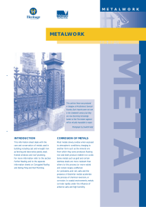 Metalwork (PDF, 91.3 KB, 6 pp.)