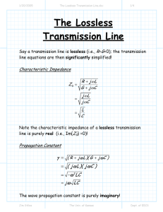 The Lossless Transmission Line