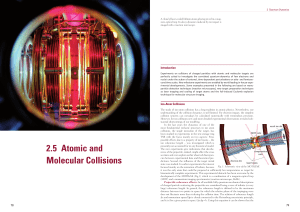 2.5 Atomic and Molecular Collisions
