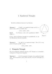 2. Equilateral Triangles