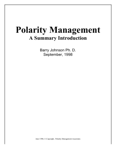 Polarity Management – A Summary