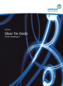 Silver Tin Oxide - Technical Materials