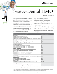Health Net Dental HMO1