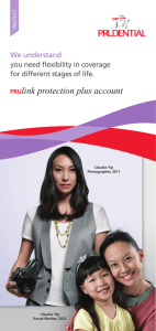 PRUlink protection plus account - Prudential Insurance Singapore