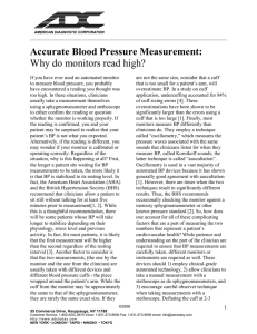 Accurate Blood Pressure Measurement