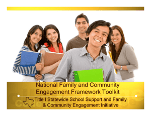 National Family and Community Engagement Framework Toolkit
