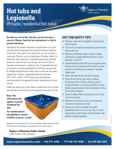 Hot tubs and Legionella (Private, residential hot tubs)
