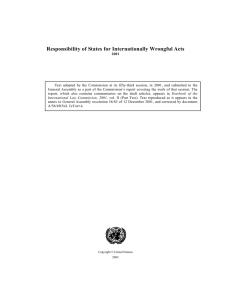 Responsibility of States for Internationally Wrongful Acts (2001)
