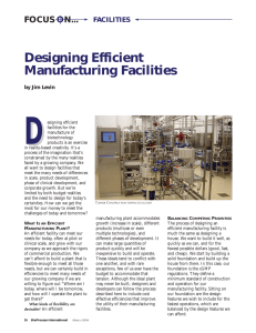 Designing Efficient Manufacturing Facilities