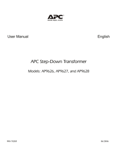 APC Step-Down Transformer