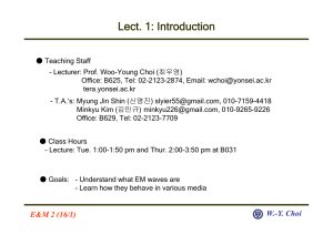 Lect. 1: Introduction