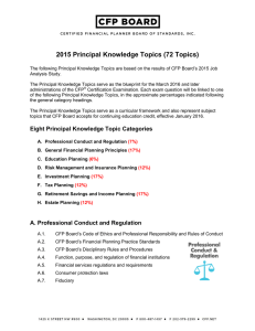 2015 Principal Knowledge Topics (72 Topics)