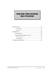 PAM AND TIME DIVISION MULTIPLEXING