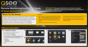 Q-See QT Series Remote Monitoring Quick Set Up Guide