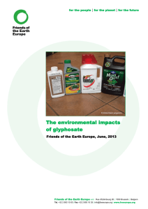 The environmental impacts of glyphosate