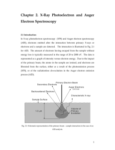 Chapter 2. X-Ray Photoelectron and Auger Electron Spectroscopy