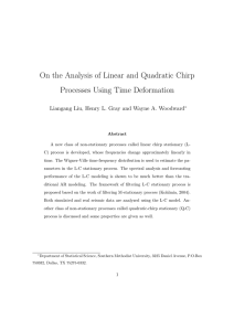 On the Analysis of Linear and Quadratic Chirp Processes Using