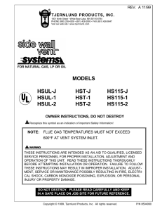 MODELS HSUL-J HST-J HS115-J HSUL-1 HST-1