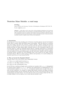 Neutrino Mass Models: a road map