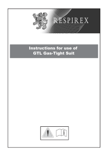 Instructions for use of GTL Gas-Tight Suit