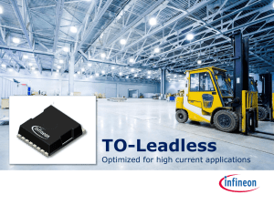 TO-Leadless Package - Optimized for high current
