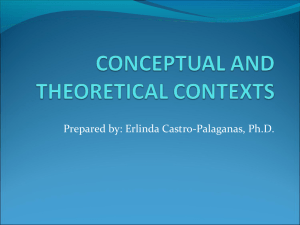 conceptual and theoretical contexts