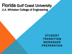 Florida Gulf Coast University U.A. Whitaker College of Engineering