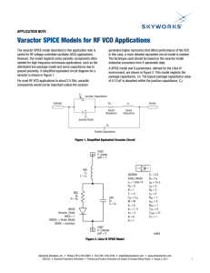 Varactor SPICE Models for RF VCO Applications