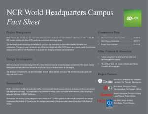 NCR World Headquarters Campus Fact Sheet
