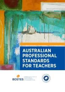 the Australian Professional Standards for Teachers