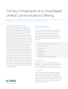 The Key Components of a Cloud-Based Unified