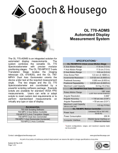 OL 770-ADMS Automated Display Measurement System