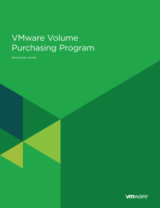 VMware Volume Purchasing Program