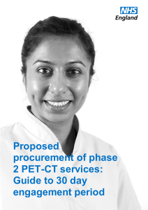 Proposed procurement of phase 2 PET