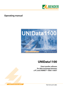 UNIData1100 - Bender-UK