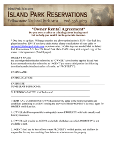 Owner Rental Agreement