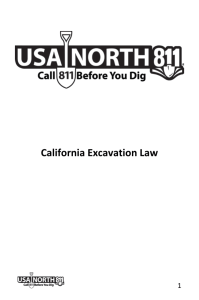 California Excavation Law