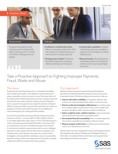 Take a Proactive Approach to Fighting Improper Payments
