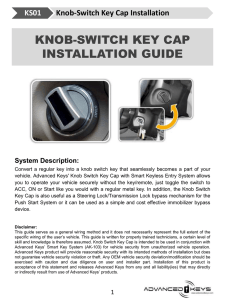 AK-TS01 Knob Switch Installation Guide
