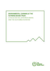 ENVIRONMENTAL LEARNING AT THE OUTWARD BOUND TRUST