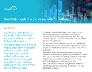 RealMatch gets the job done with CoolaData RealMatch Case study
