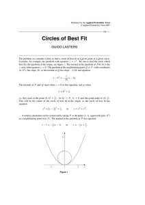 Circles of Best Fit - Applied Probability Trust