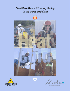 Best Practice - Working Safely in the Heat and Cold