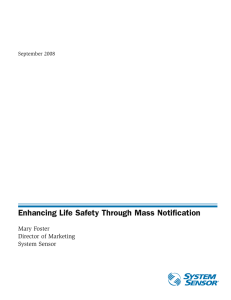 Enhancing Life Safety Through Mass Notification